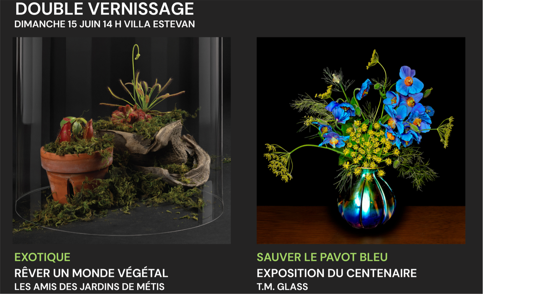 Opening of Exhibitions at the Jardins de Métis