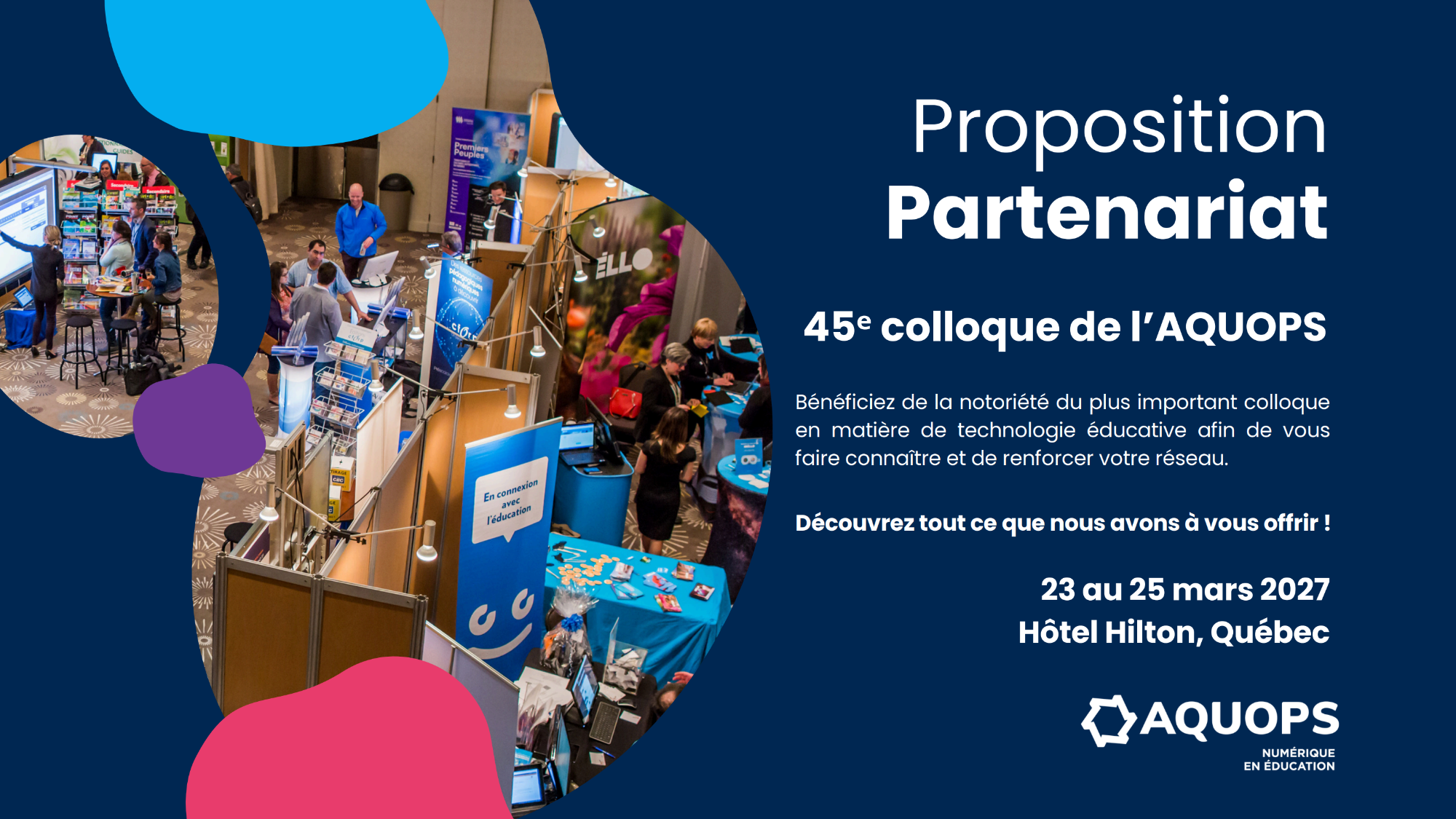 Réservation de kiosque - 45e colloque de l'AQUOPS
