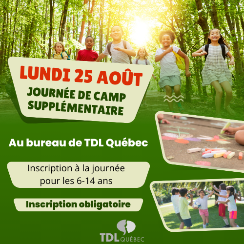 25 août 2025 Journée de camp supplémentaire (à l'unité)