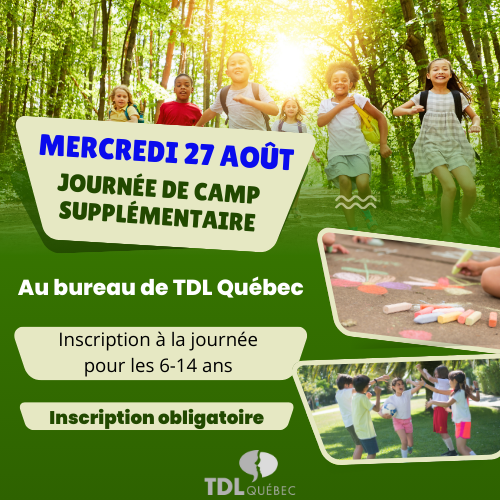 27 août 2025 Journée de camp supplémentaire (à l'unité)