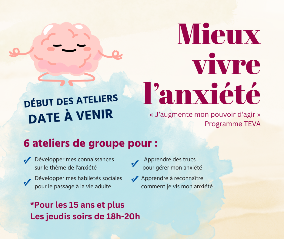 Ateliers TEVA - Mieux vivre l'anxiété