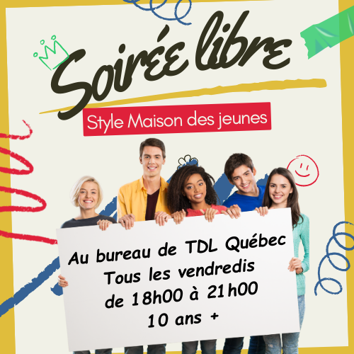 Soirée libre style maison des jeunes