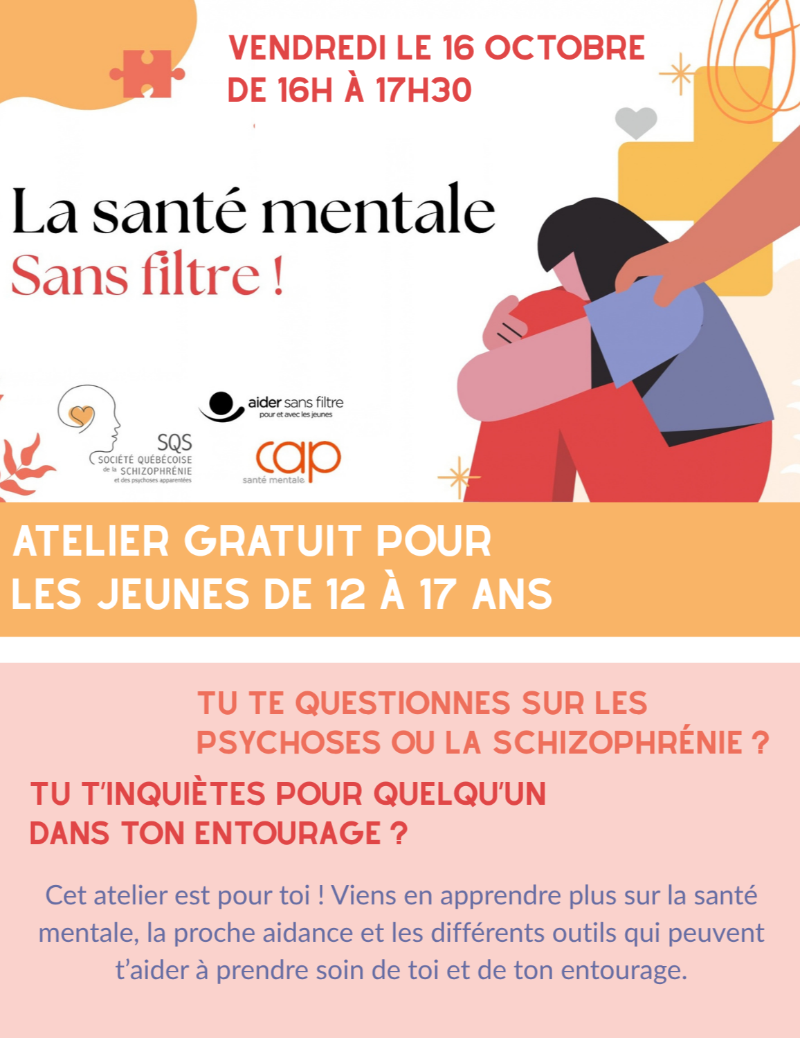 [JEUNESSE] Atelier La santé mentale sans filtre!