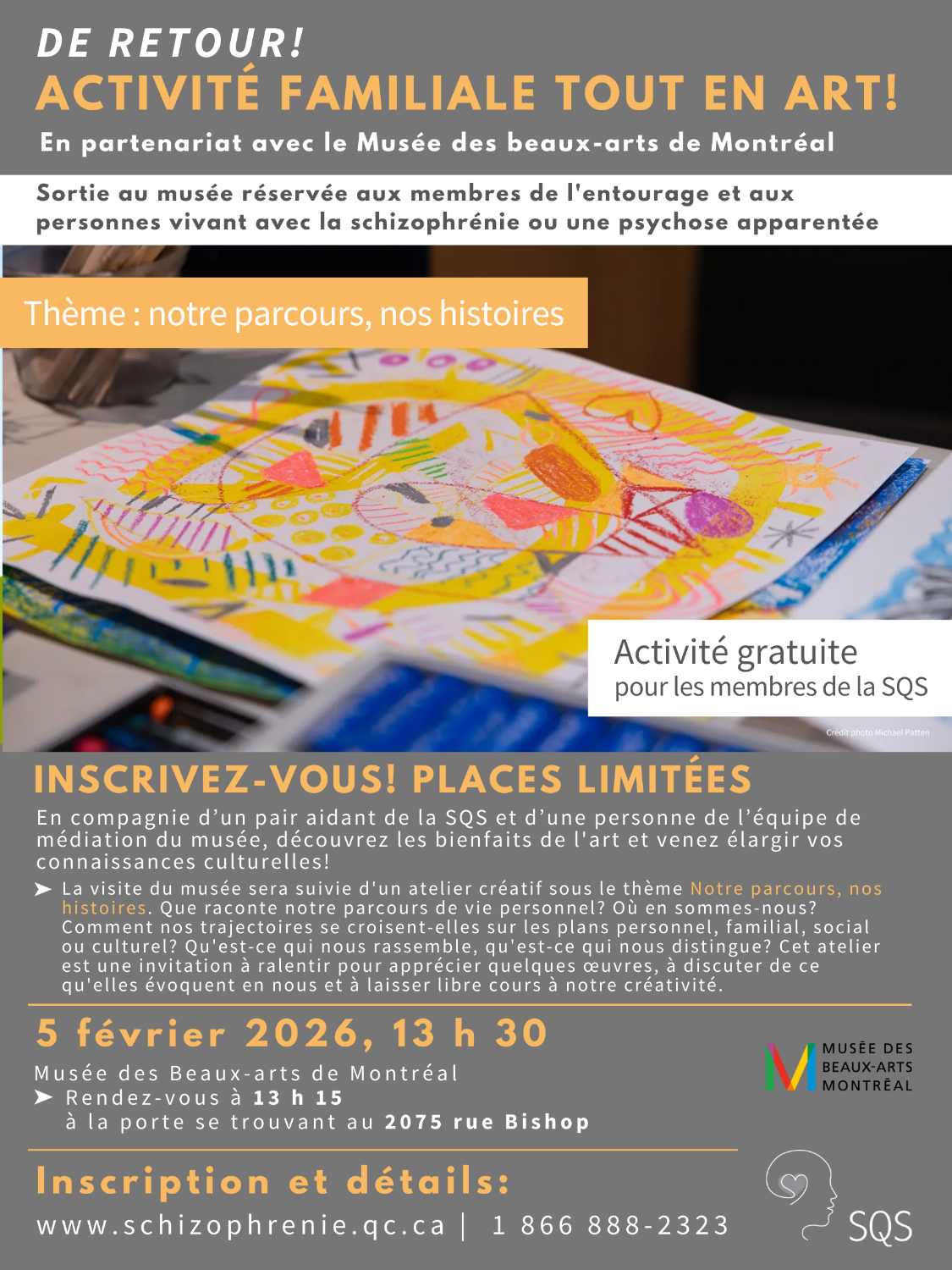 [MIXTE] Sortie au Musée des beaux-arts de Montréal de février