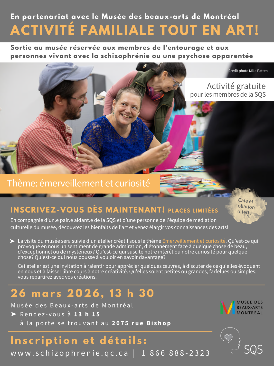 [MIXTE] Sortie au Musée des beaux-arts de Montréal de mars