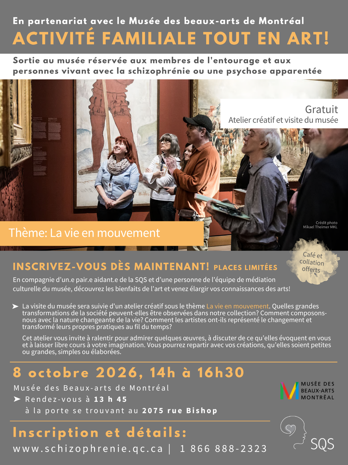 [MIXTE] Sortie au Musée des beaux-arts de Montréal d'octobre