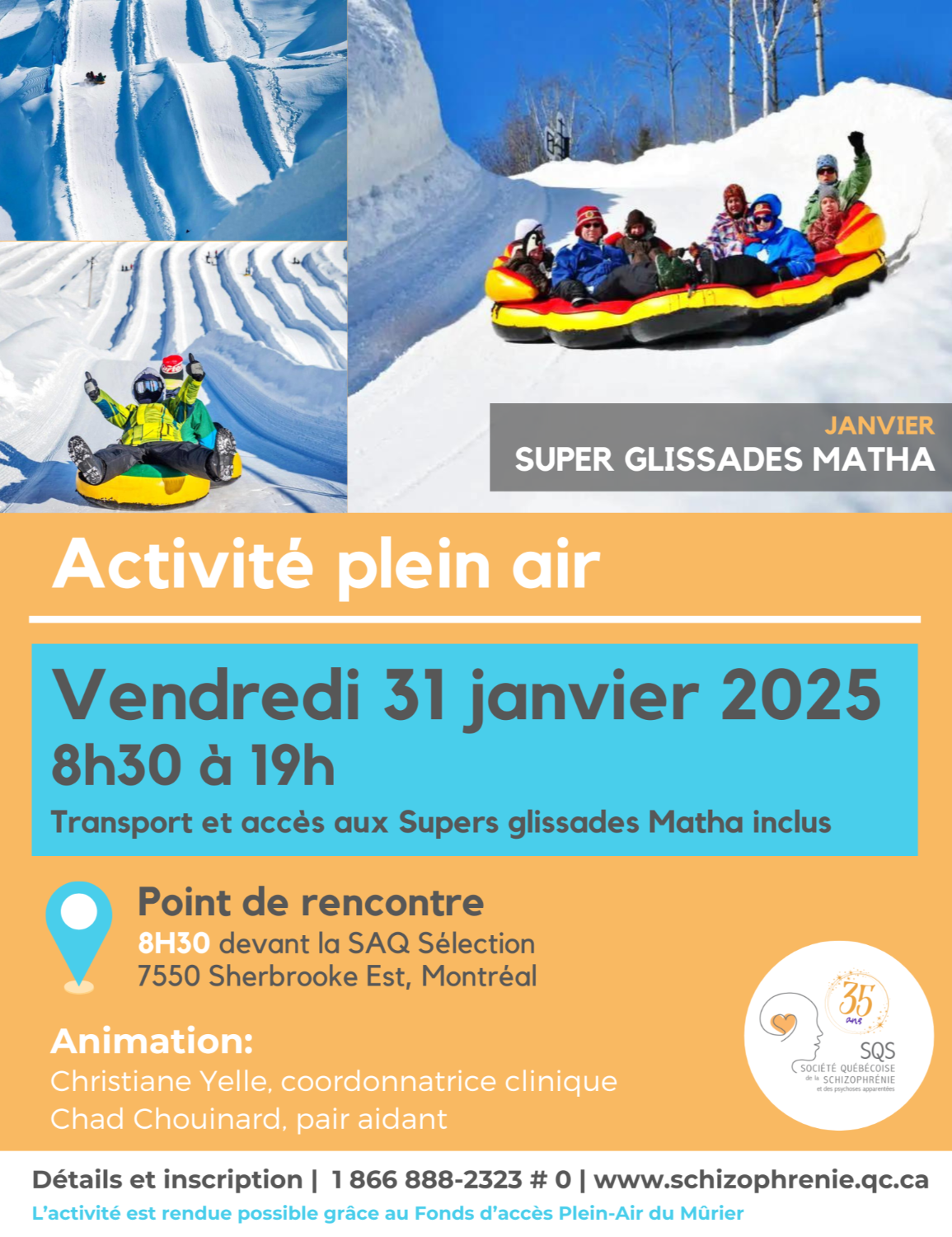 [PERSONNES ATTEINTES] Activité plein air de janvier