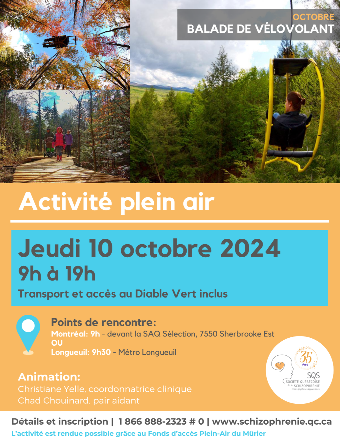 [PERSONNES ATTEINTES] Activité plein air d'octobre