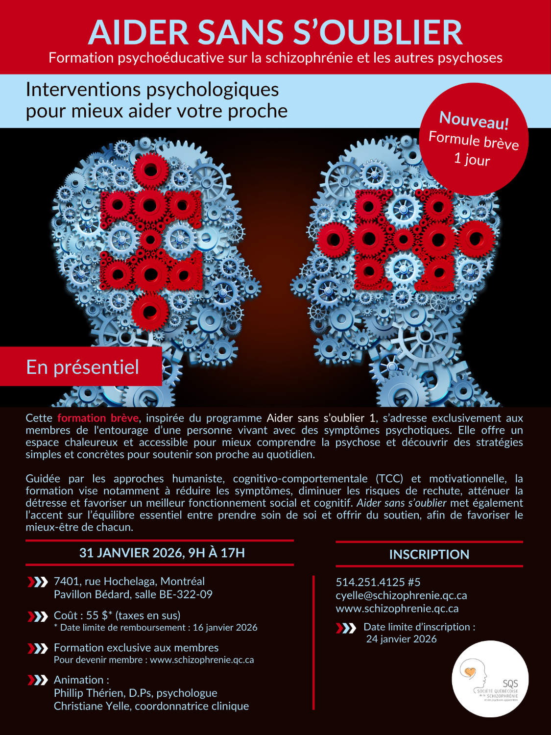 [ENTOURAGE] Formation Aider sans s'oublier I - Nouveau: formule 1 jour