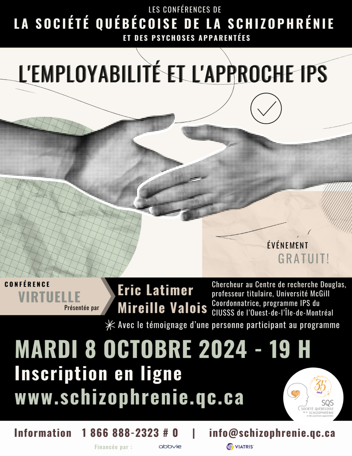 [GRAND PUBLIC] CONFÉRENCE VIRTUELLE SQS - L'employabilité et l'approche IPS