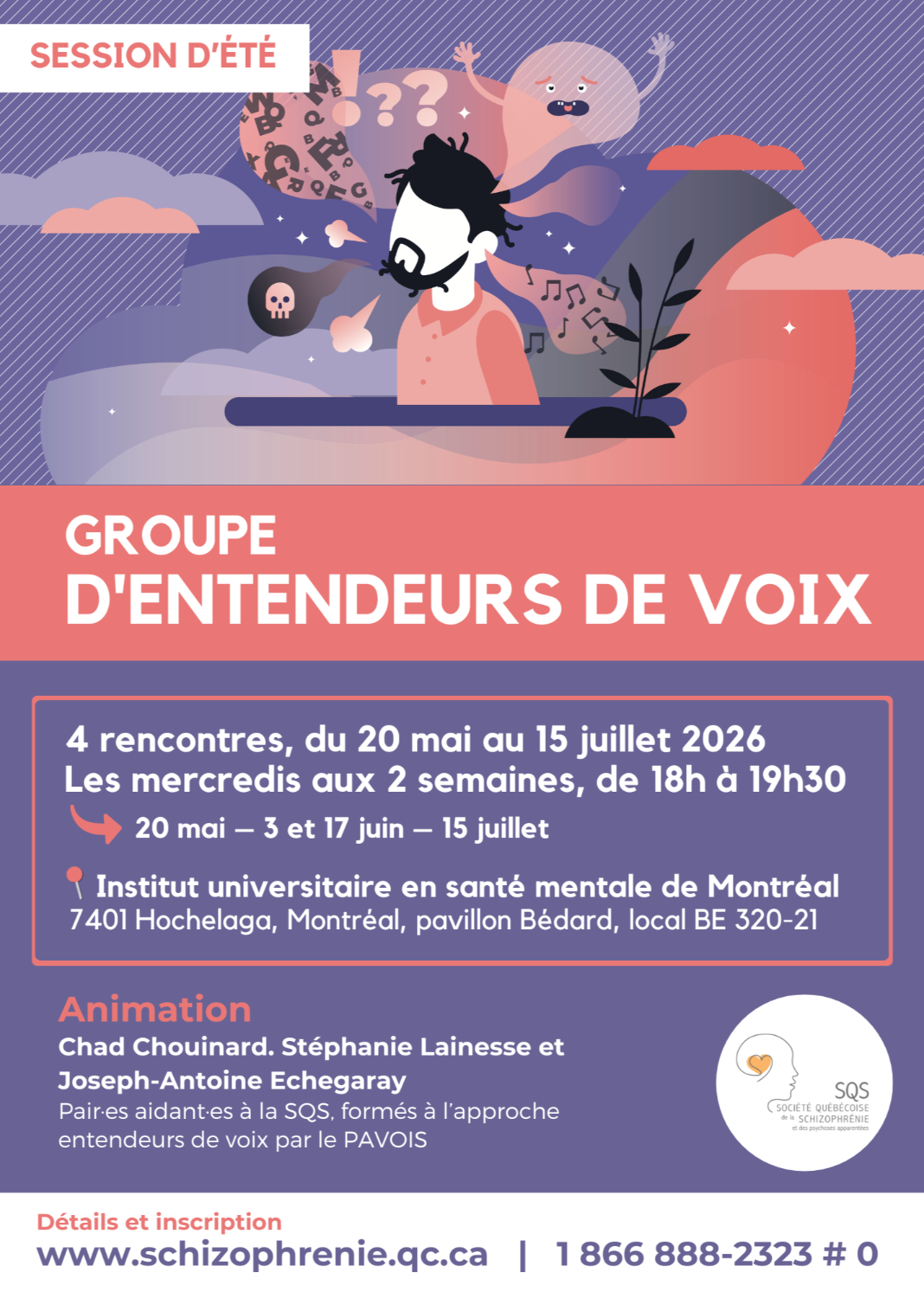 [PERSONNES ATTEINTES] GROUPE D'ENTENDEURS DE VOIX - ÉTÉ 2026