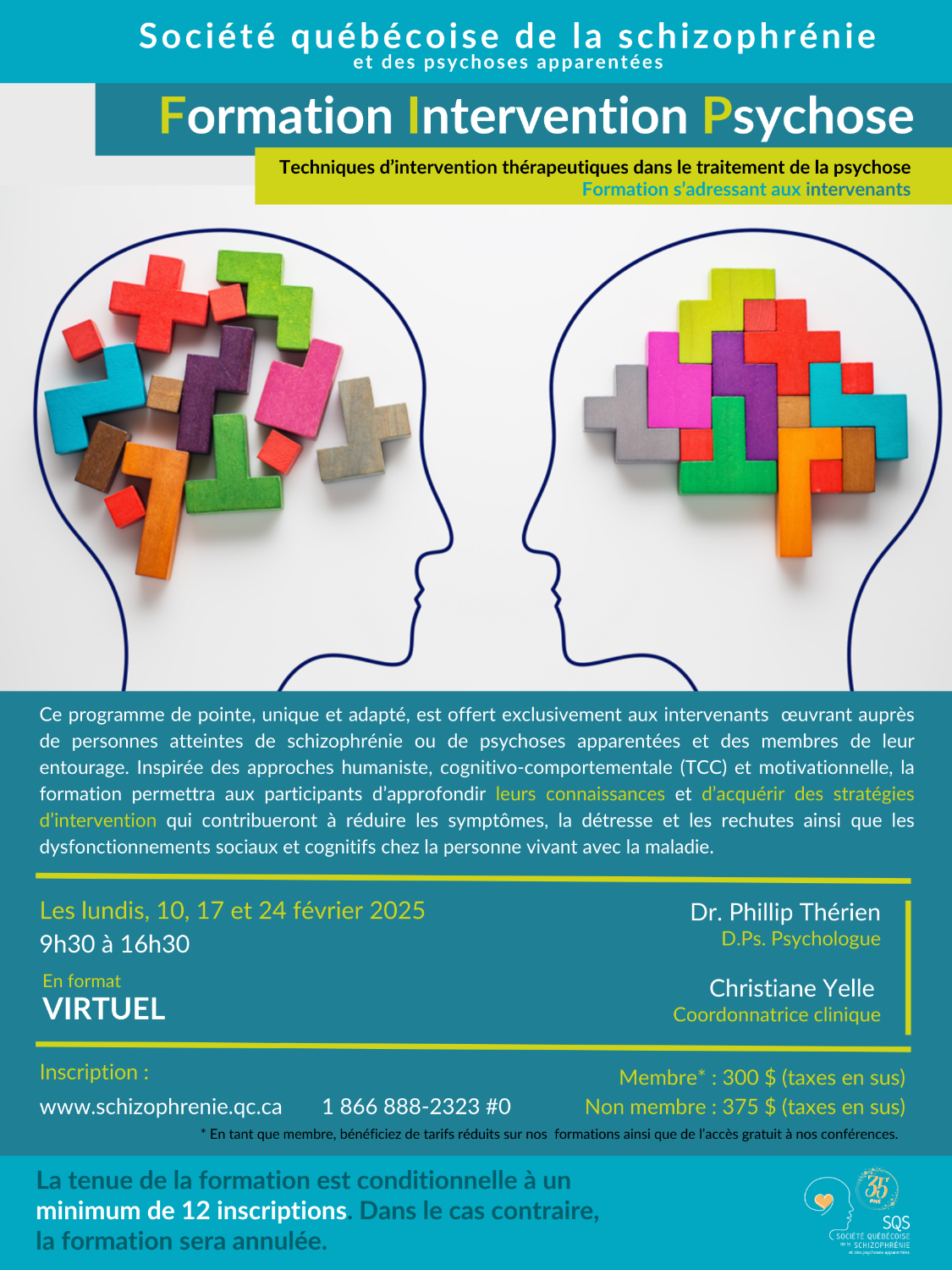 [INTERVENANTS] Formation VIRTUELLE Intervention Psychose