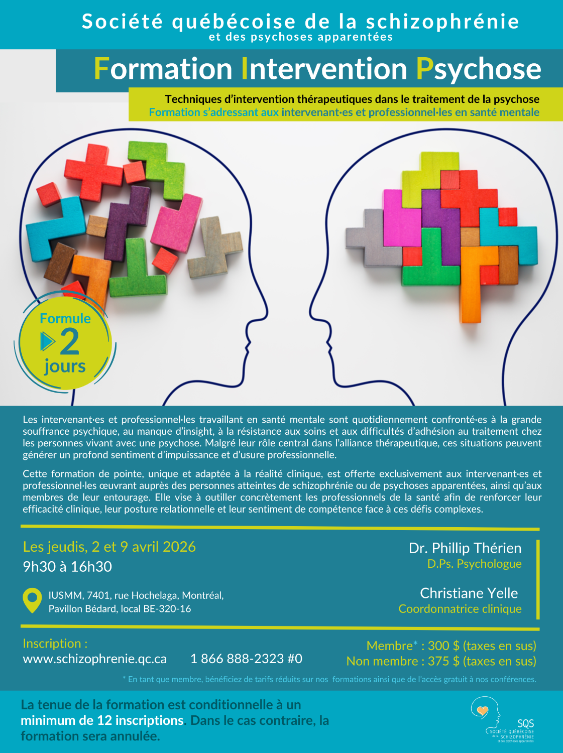 [INTERVENANTS/PROFESSIONNELS] Formation Intervention Psychose - 2 jours - présentiel