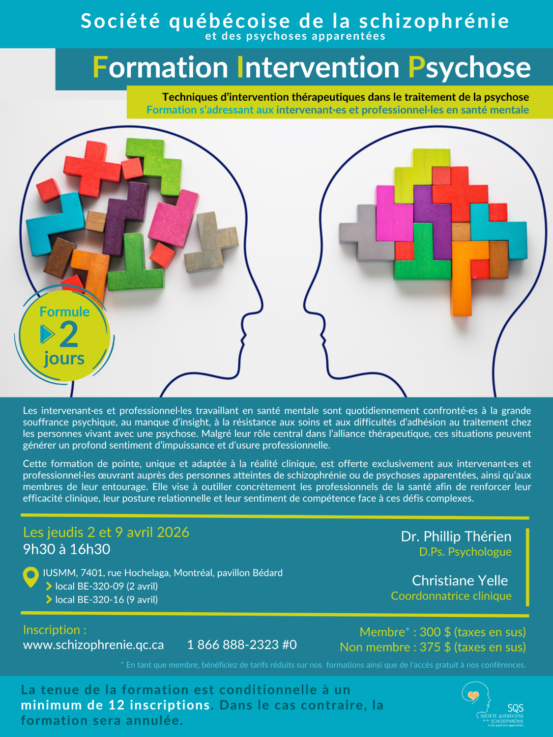 [INTERVENANTS/PROFESSIONNELS] Formation Intervention Psychose - 2 jours - présentiel