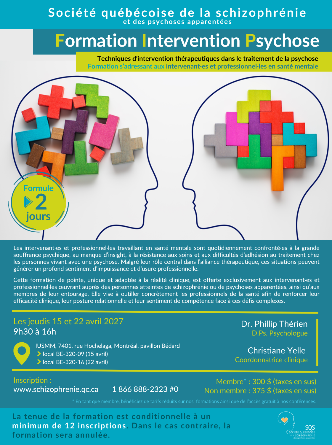 [INTERVENANTS/PROFESSIONNELS] Formation Intervention Psychose - 2 jours - présentiel