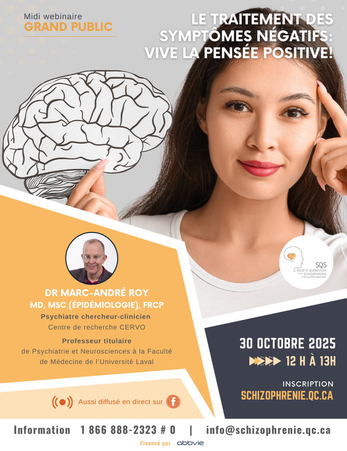 [GRAND PUBLIC] MIDI-WEBINAIRE - Le traitement des symptômes négatifs: vive la pensée positive