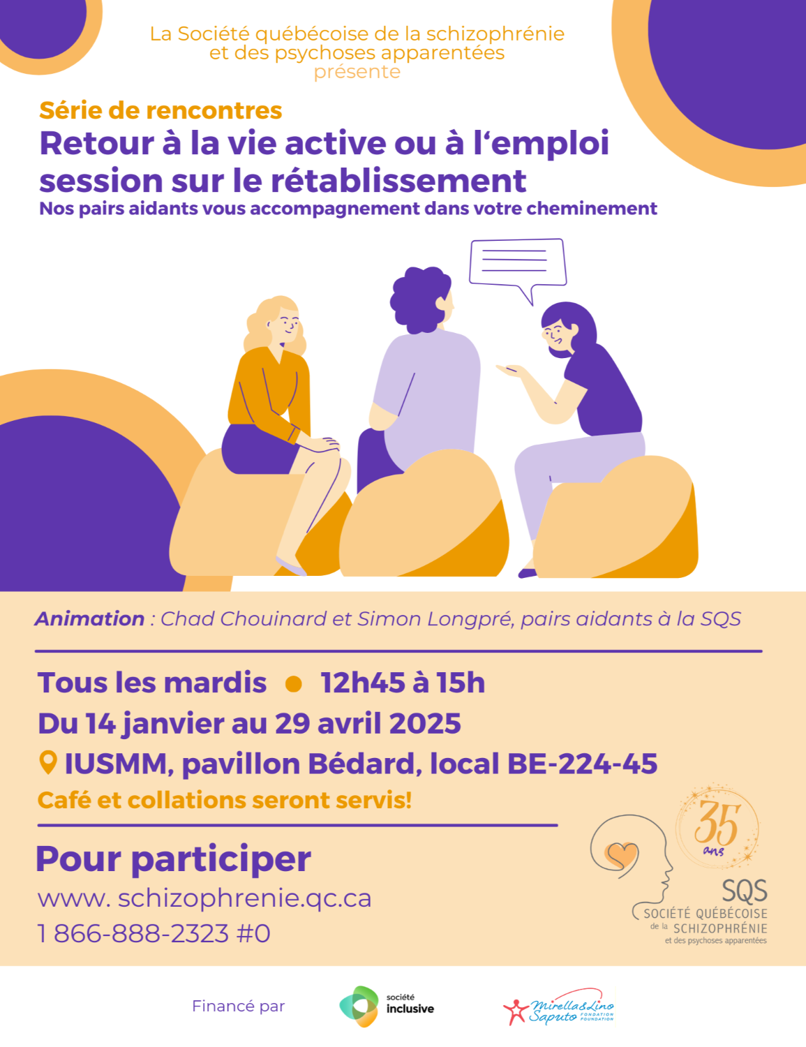 NOUVEAU! [PERSONNES ATTEINTES] Retour à la vie active ou à l‘emploi - hiver 2025