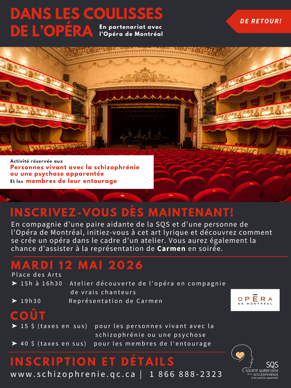 DE RETOUR! [MIXTE] Dans les coulisses de l'opéra