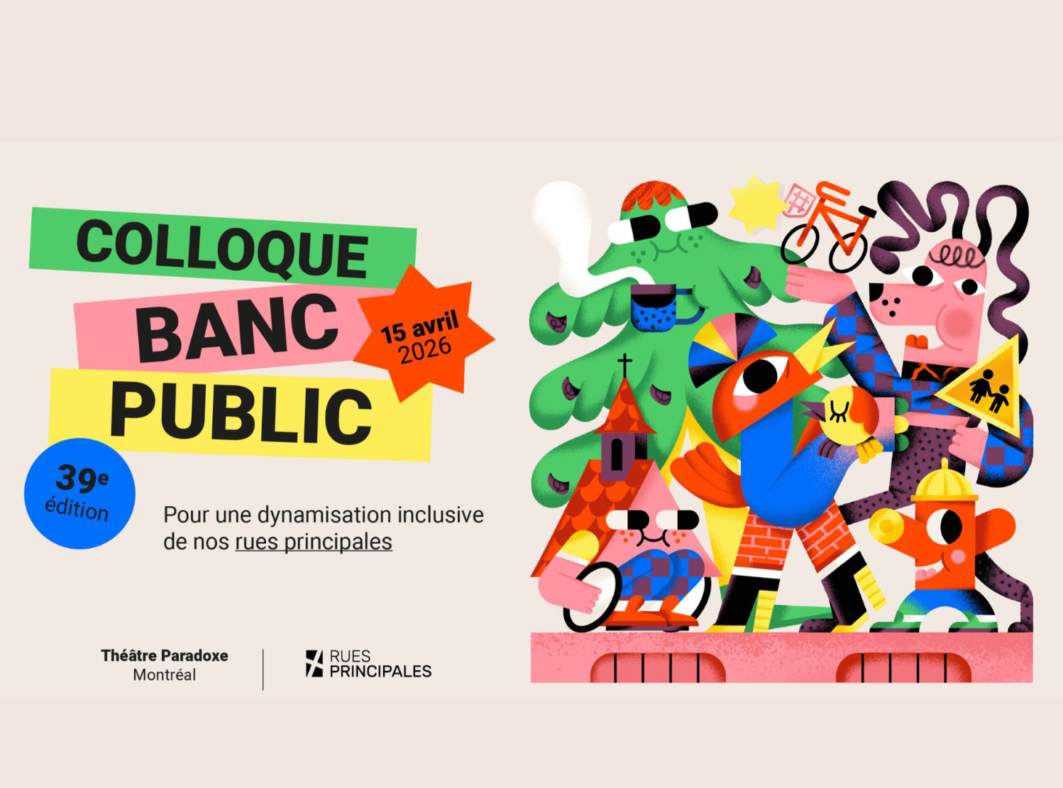 Colloque 2026 - « BANC PUBLIC, pour une dynamisation inclusive de nos rues principales »