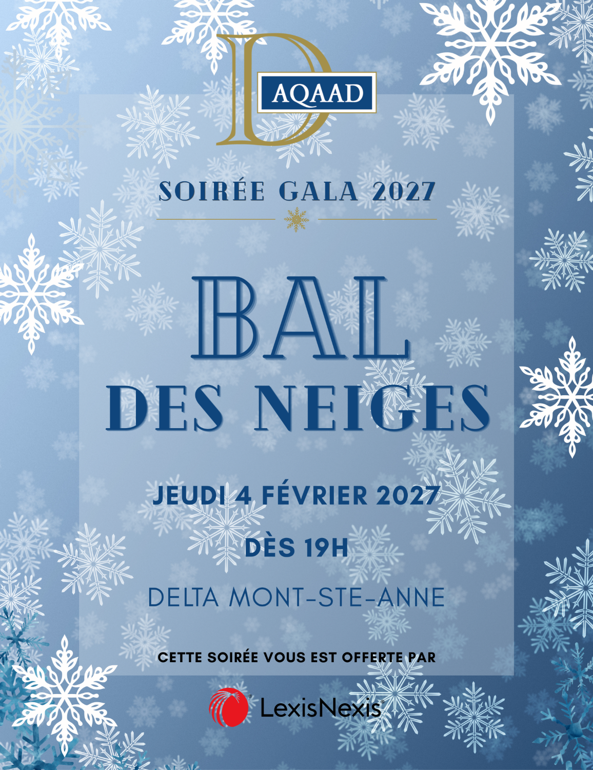 Soirée gala des Prix de l'AQAAD 2027