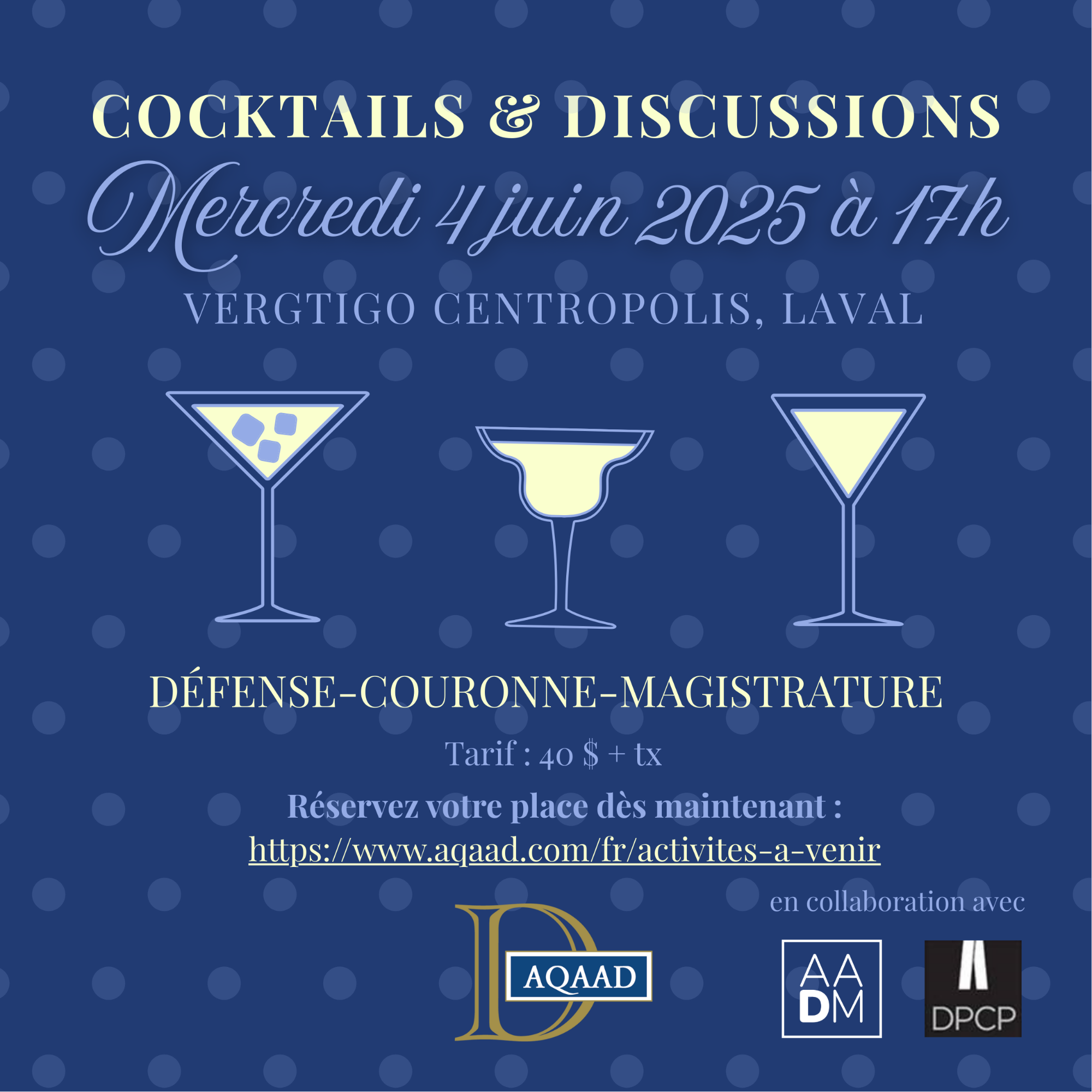 Cocktails et discussions