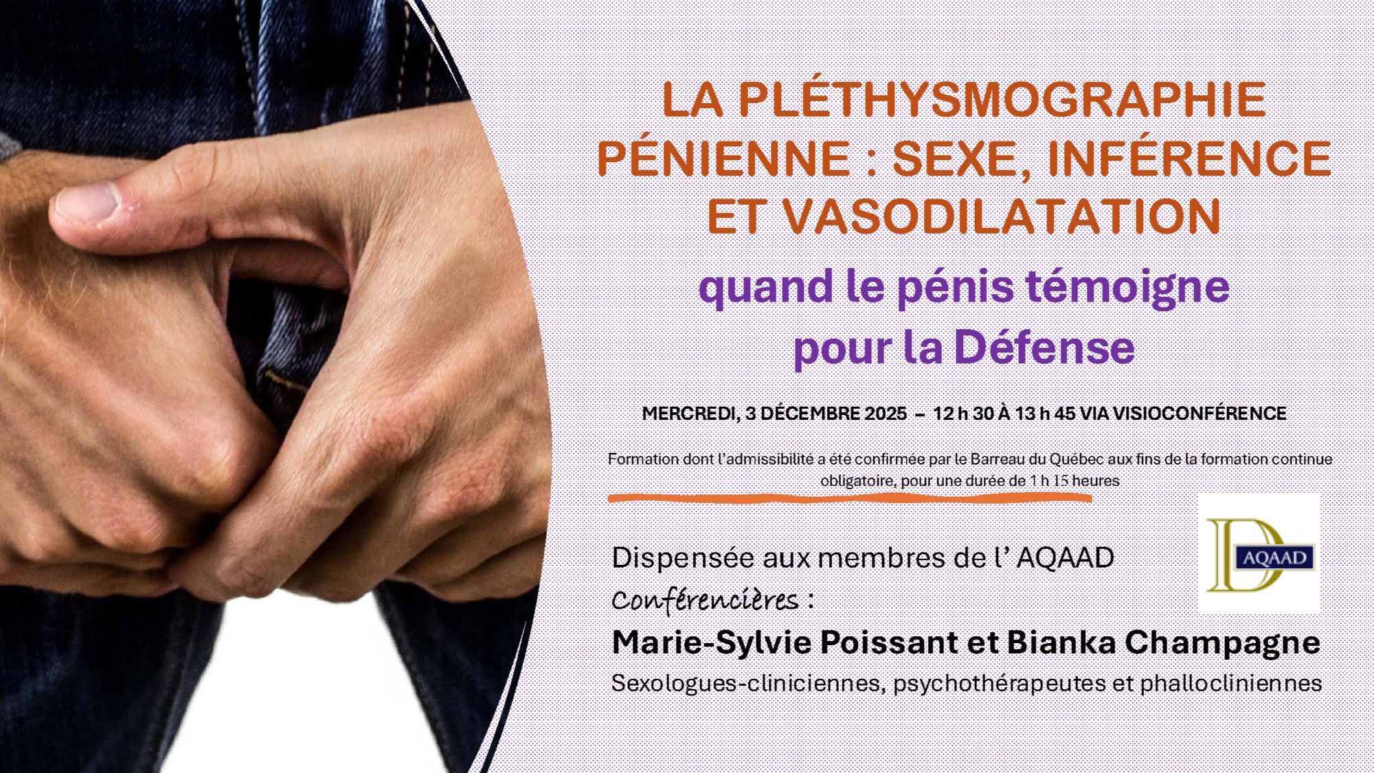 La pléthysmographie pénienne : sexe, inférence et vasodilatation