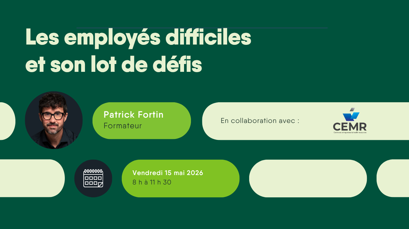 Formation RH en ligne - Les employés difficiles et son lot de défis