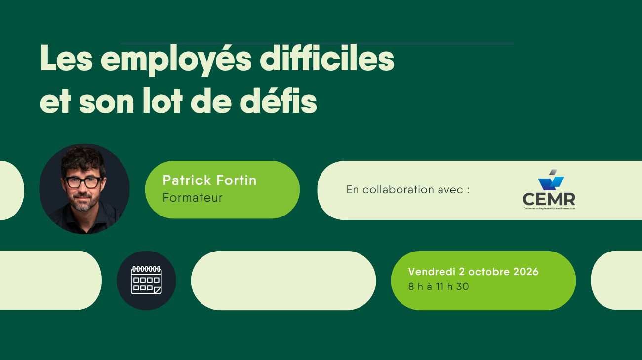Formation RH en ligne - Les employés difficiles et son lot de défis