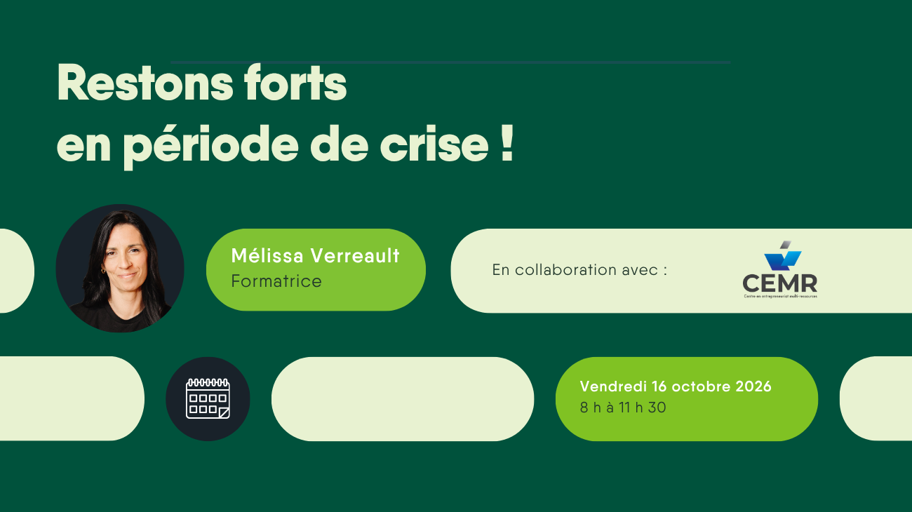 Formation RH en ligne - Restons forts en période de crise