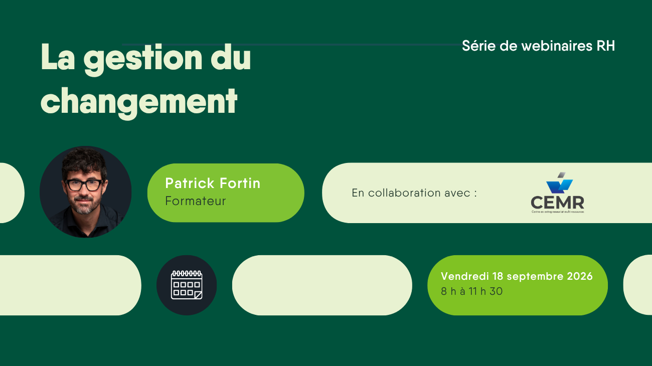 Webinaire RH - La gestion du changement