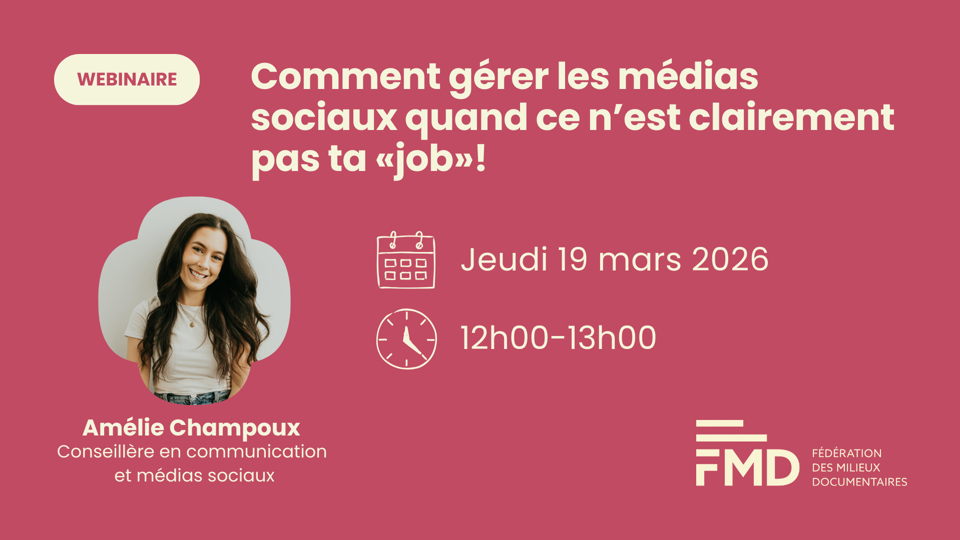 Comment gérer les médias sociaux quand ce n’est clairement pas ta “job”!