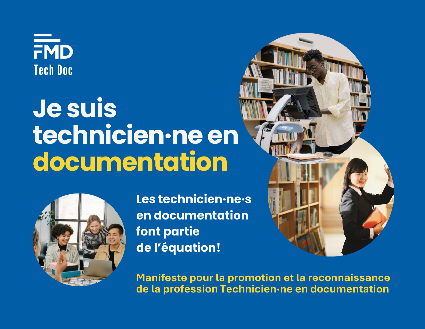 Lancement du Manifeste des technicien·ne·s en documentation