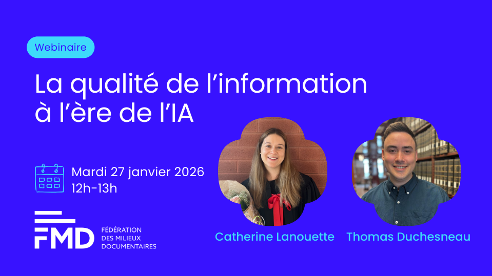 Webinaire 27 janvier 2026 - La qualité de l'information à l'ère de l'IA