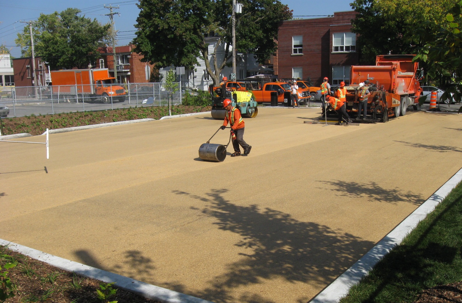 Installation du revêtement de sol en végécol