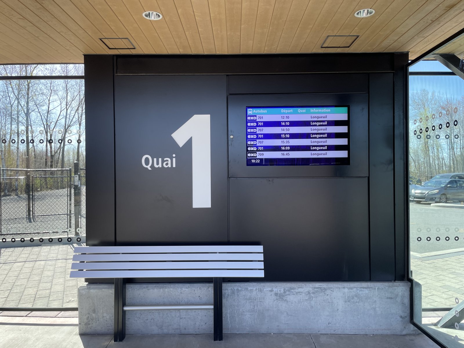 Affichage dynamique des horaires d'autobus