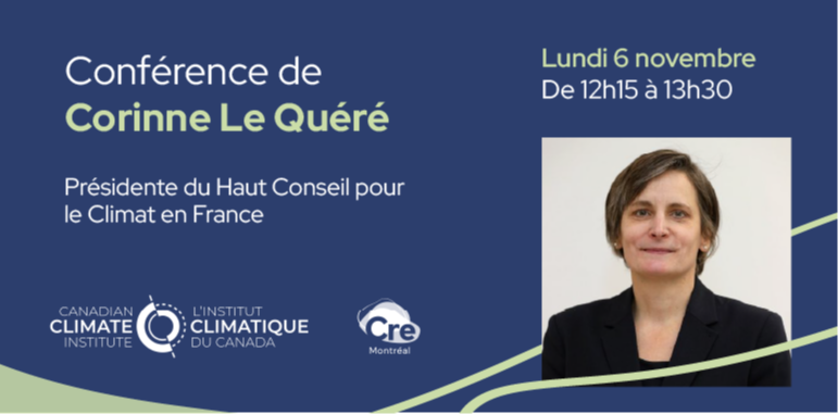 Conférence de Corinne Le Quéré - Présidente du Haut Conseil pour le Climat en France