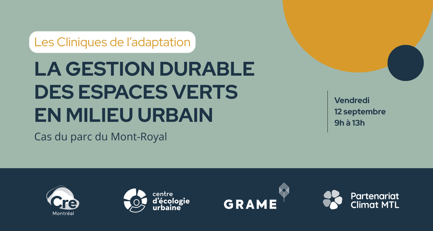 Les Cliniques de l’adaptation : La gestion durable des espaces verts en milieu urbain
