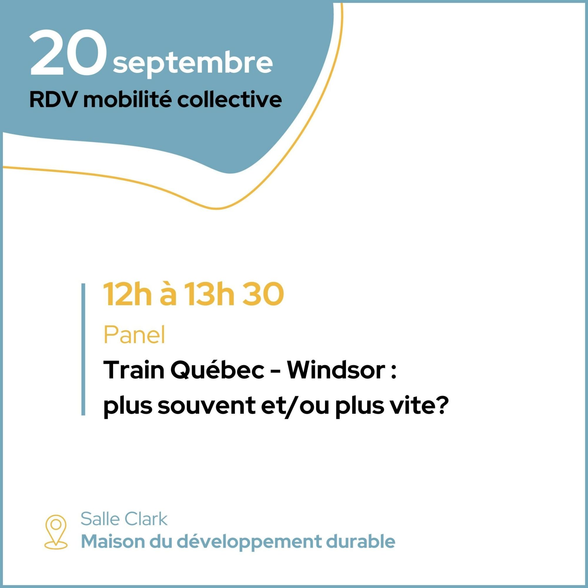 Panel | Train Québec - Windsor : plus souvent et/ou plus vite?
