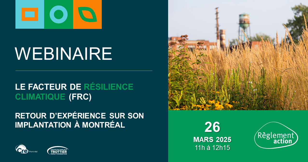 Webinaire | Le facteur de résilience climatique (FRC)