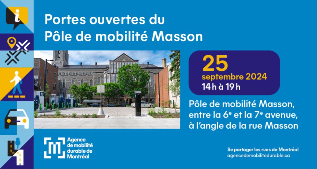 Portes ouvertes du Pôle de mobilité Masson de l'Agence de mobilité durable de Montréal