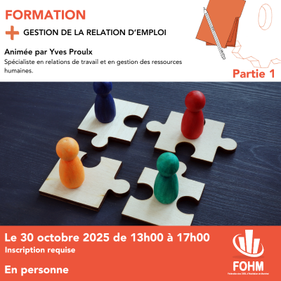 Gestion de la relation d'emploi - Partie 1