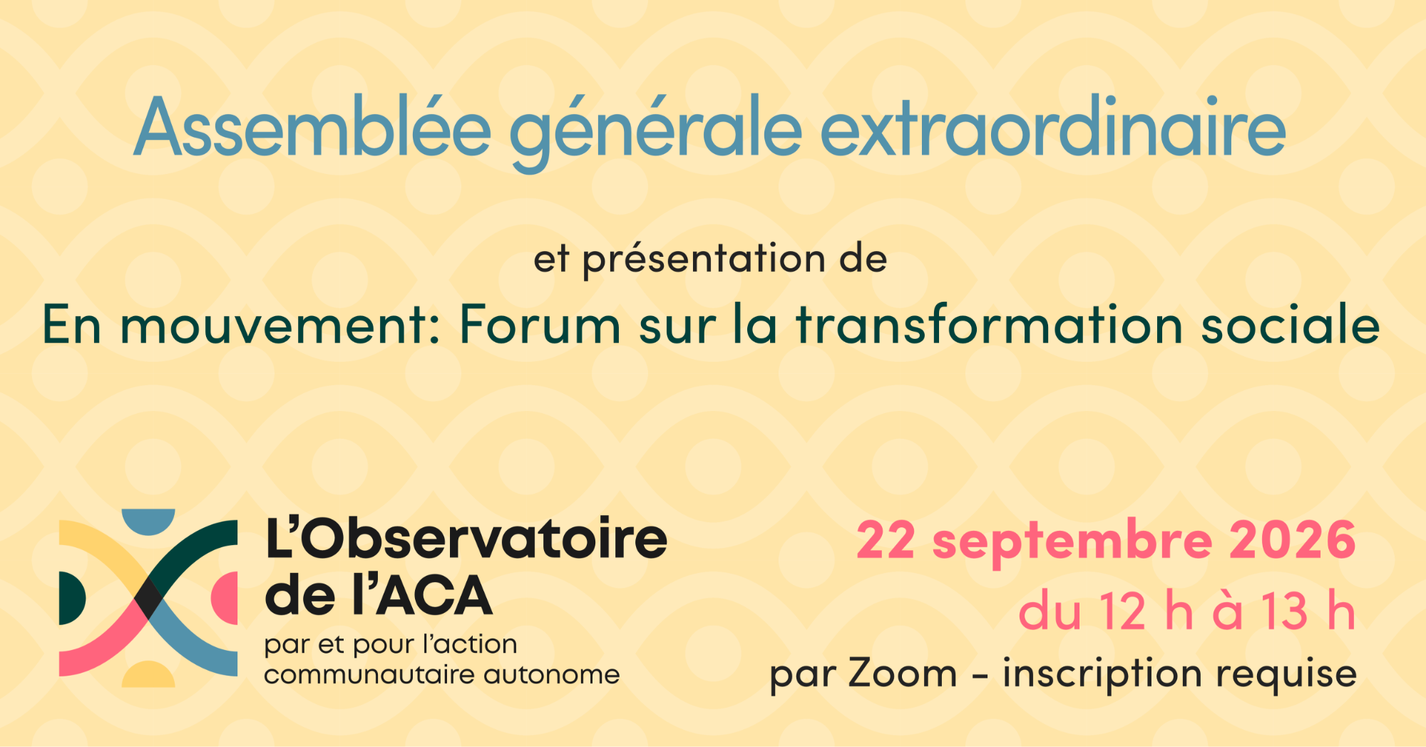 Assemblée générale extraordinaire