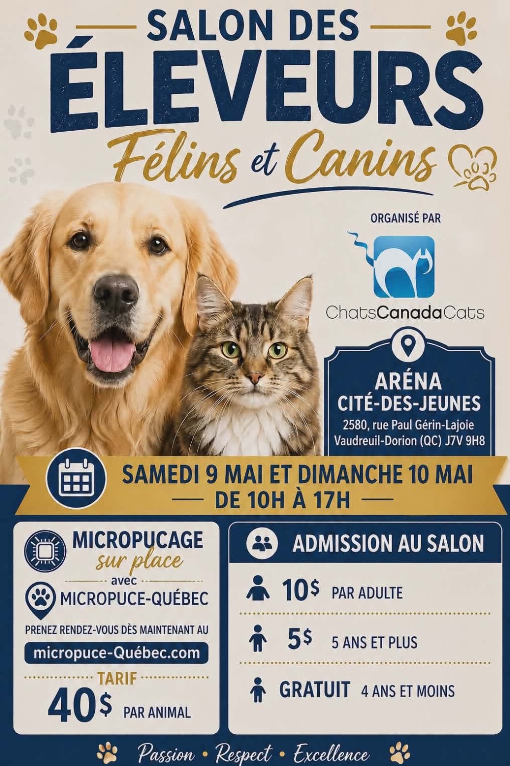 Salon des éleveurs félins et canins (Vaudreuil-Dorion)