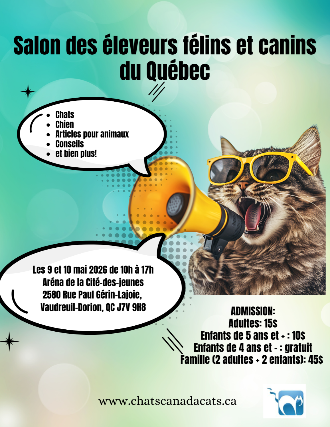 Salon des éleveurs félins et canin (Vaudreuil-Dorion)