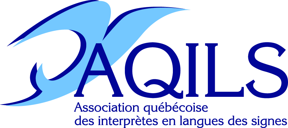 Logo Association québécoise des interprètes en langues des signes