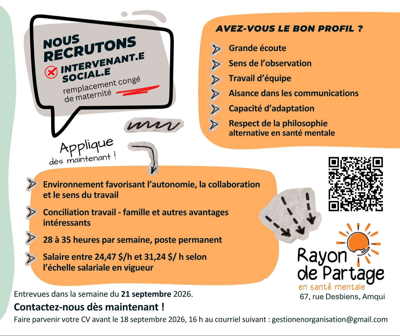 Offre d'emploi