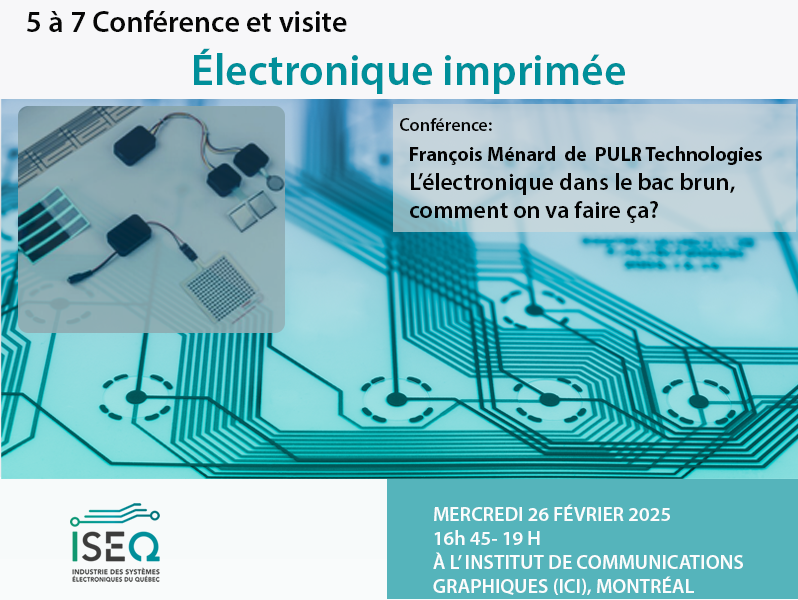 5 à 7 conférence sur l'électronique imprimée