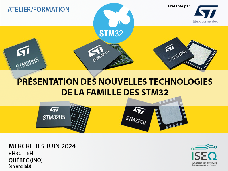 STMicroelectronics: Présentation des nouvelles technologies de la famille des STM32