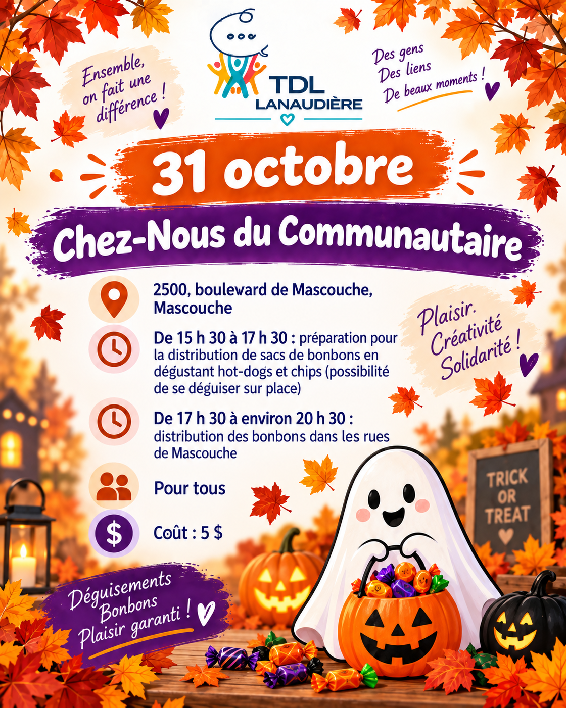 Halloween au chez nous communautaire