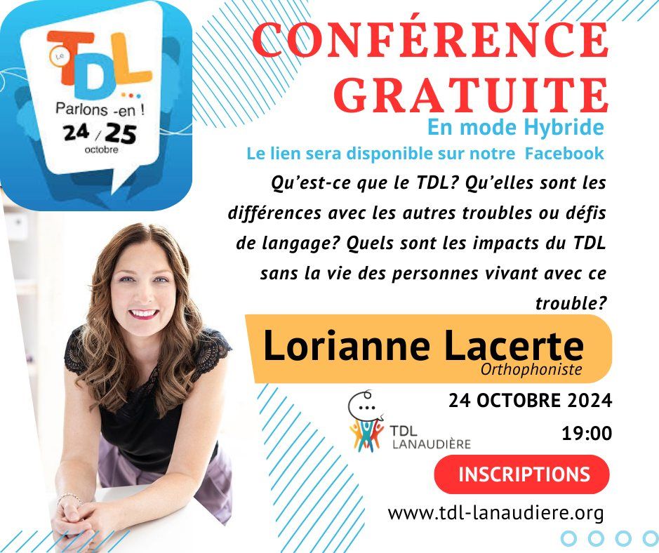 Conférence de Lorianne Lacerte-orthophoniste